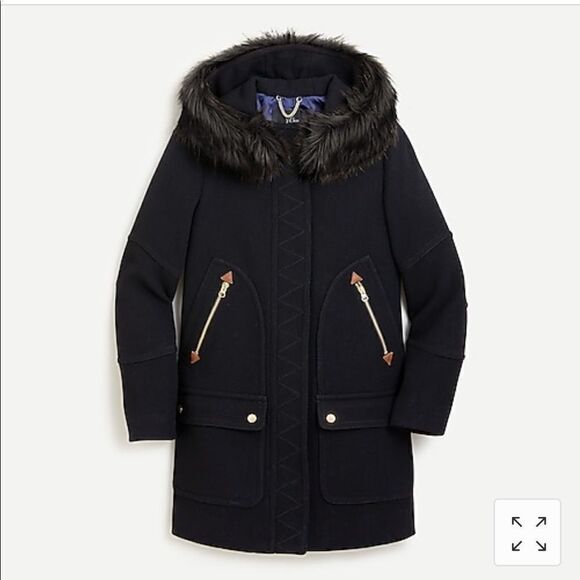 *J.Crew Chateau parka in Italian stadium-cloth wool - Picture 1 of 6